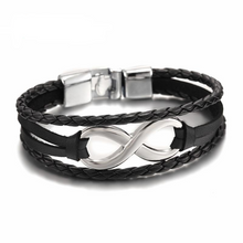 Load image into Gallery viewer, MKENDN Infınity Hand Chain Leather Bracelet