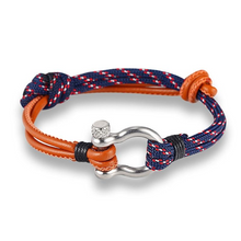Load image into Gallery viewer, MKENDN Men Navy Style Sport Stainless Bracelet