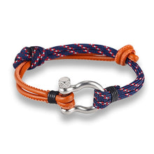Load image into Gallery viewer, MKENDN Men Navy Style Sport Stainless Bracelet