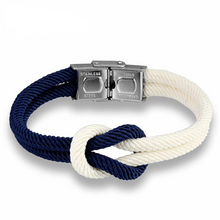Load image into Gallery viewer, MKENDN Macaron Leather Stainless Steel Bracelet