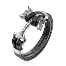 Load image into Gallery viewer, MKENDN Men Gold Leo Lion Bracelet