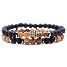 Load image into Gallery viewer, MKENDN 2Pcs/Set Brand Pave CZ Bracelet