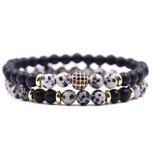 Load image into Gallery viewer, MKENDN 2Pcs/Set Brand Pave CZ Bracelet