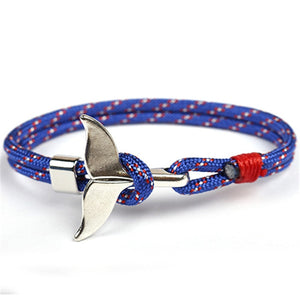 MKENDN  Whale Tail Anchor Bracelet