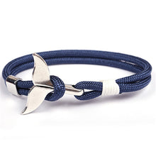 Load image into Gallery viewer, MKENDN  Whale Tail Anchor Bracelet