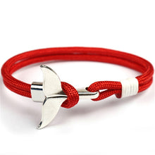 Load image into Gallery viewer, MKENDN  Whale Tail Anchor Bracelet