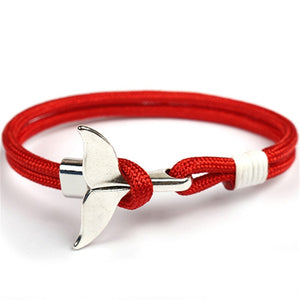 MKENDN  Whale Tail Anchor Bracelet